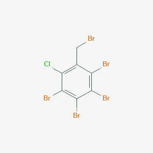 1,2,3,4-Tetrabromo-5-(bromomethyl)-6-chlorobenzene