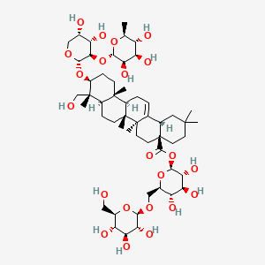 molecular formula C53H86O22 B1259691 地梢花苷 B CAS No. 33289-85-9