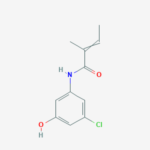 N-(3-Chloro-5-hydroxyphenyl)-2-methylbut-2-enamide