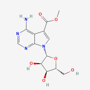 molecular formula C13H16N4O6 B1259692 5-(Methoxycarbonyl)tubercidin 