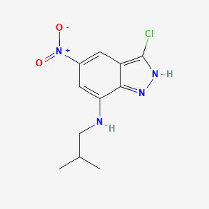 1H-Indazol-7-amine, 3-chloro-N-(2-methylpropyl)-5-nitro-