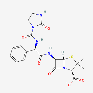 molecular formula C20H22N5O6S- B1259698 Azlocillin(1-) 