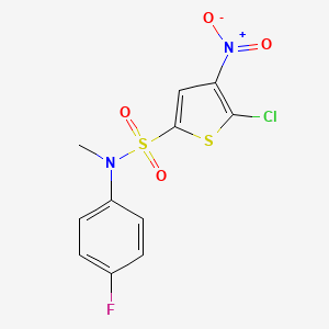 2-Thiophenesulfonamide, 5-chloro-N-(4-fluorophenyl)-N-methyl-4-nitro-