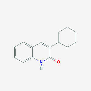 molecular formula C15H17NO B12597006 3-Cyclohexylquinolin-2(1H)-one CAS No. 647836-39-3