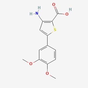 3-Amino-5-(3,4-dimethoxyphenyl)thiophene-2-carboxylic acid