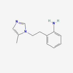 molecular formula C12H15N3 B12597025 2-[2-(5-Methyl-1H-imidazol-1-yl)ethyl]aniline CAS No. 892393-32-7