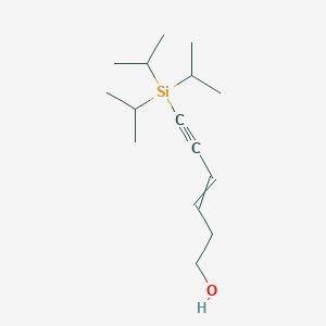 6-[Tri(propan-2-yl)silyl]hex-3-en-5-yn-1-ol