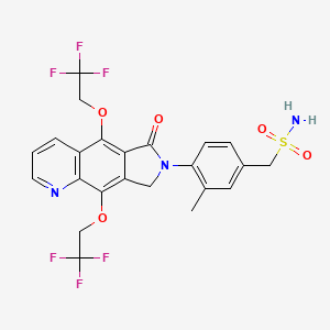 Benzenemethanesulfonamide, 4-[6,8-dihydro-6-oxo-5,9-bis(2,2,2-trifluoroethoxy)-7H-pyrrolo[3,4-g]quinolin-7-yl]-3-methyl-