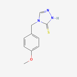 molecular formula C10H11N3OS B12597037 4-[(4-Methoxyphenyl)methyl]-2,4-dihydro-3H-1,2,4-triazole-3-thione CAS No. 642462-48-4