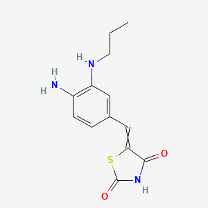 5-{[4-Amino-3-(propylamino)phenyl]methylidene}-1,3-thiazolidine-2,4-dione