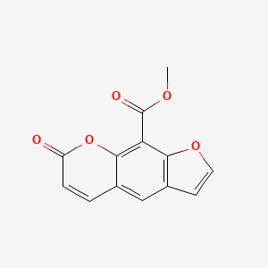 molecular formula C13H8O5 B12597057 Methyl 7-oxo-7H-furo[3,2-g][1]benzopyran-9-carboxylate CAS No. 874619-79-1