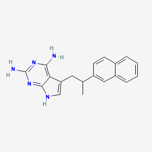 7H-Pyrrolo[2,3-d]pyrimidine-2,4-diamine, 5-[2-(2-naphthalenyl)propyl]-