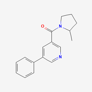 Pyrrolidine, 2-methyl-1-[(5-phenyl-3-pyridinyl)carbonyl]-