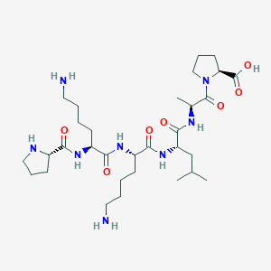 molecular formula C31H56N8O7 B12597156 L-Proline, L-prolyl-L-lysyl-L-lysyl-L-leucyl-L-alanyl- CAS No. 646030-77-5