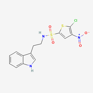 2-Thiophenesulfonamide, 5-chloro-N-[2-(1H-indol-3-yl)ethyl]-4-nitro-