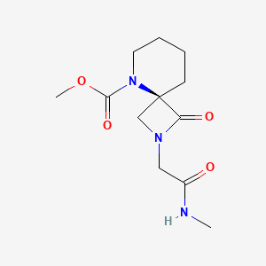 2,5-Diazaspiro[3.5]nonane-5-carboxylic acid, 2-[2-(methylamino)-2-oxoethyl]-1-oxo-, methyl ester, (4R)-