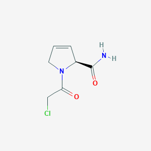 (2S)-1-(Chloroacetyl)-2,5-dihydro-1H-pyrrole-2-carboxamide