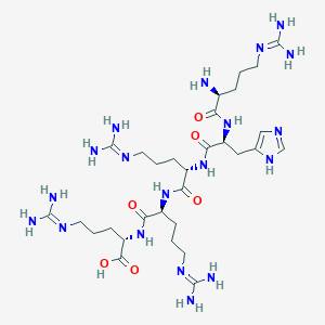 N~5~-(Diaminomethylidene)-L-ornithyl-L-histidyl-N~5~-(diaminomethylidene)-L-ornithyl-N~5~-(diaminomethylidene)-L-ornithyl-N~5~-(diaminomethylidene)-L-ornithine