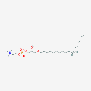 molecular formula C26H54NO6P B1259722 1-(11Z-octadecenyl)-sn-glycero-3-phosphocholine 