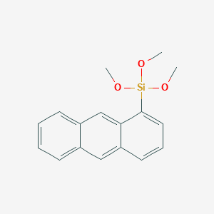 molecular formula C17H18O3Si B12597229 (Anthracen-1-yl)(trimethoxy)silane CAS No. 912262-38-5