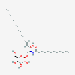 molecular formula C36H69NO8 B1259724 beta-D-glucosyl-N-(dodecanoyl)sphingosine 
