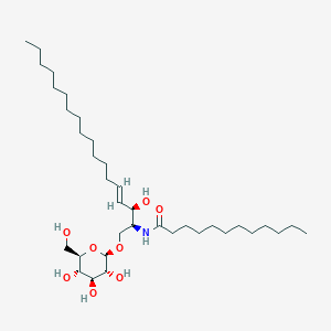 molecular formula C36H69NO8 B1259724 β-D-葡萄糖基-N-(十二烷酰基)鞘氨醇 