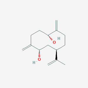 molecular formula C15H24O2 B1259725 Eleganodiol 