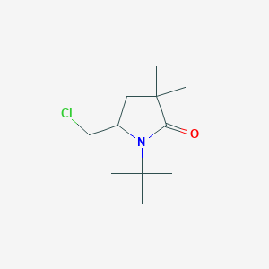 2-Pyrrolidinone, 5-(chloromethyl)-1-(1,1-dimethylethyl)-3,3-dimethyl-