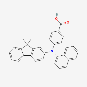 4-[(9,9-Dimethyl-9H-fluoren-2-YL)(naphthalen-1-YL)amino]benzoic acid