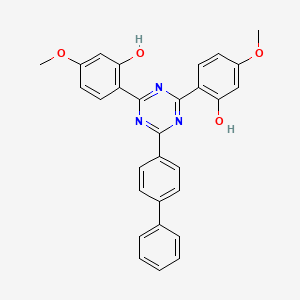 6,6'-[6-([1,1'-Biphenyl]-4-yl)-1,3,5-triazine-2,4(1H,3H)-diylidene]bis(3-methoxycyclohexa-2,4-dien-1-one)