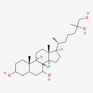 (8R,9S,10S,13R,14S,17R)-17-[(2R)-6,7-dihydroxy-6-methylheptan-2-yl]-10,13-dimethyl-2,3,4,5,6,7,8,9,11,12,14,15,16,17-tetradecahydro-1H-cyclopenta[a]phenanthrene-3,7-diol