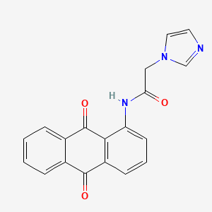 N-(9,10-Dioxo-9,10-dihydroanthracen-1-YL)-2-(1H-imidazol-1-YL)acetamide