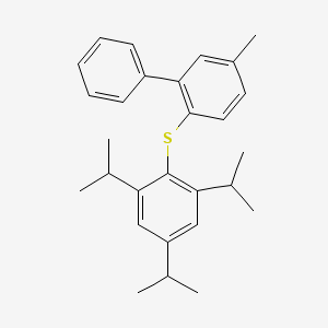 5-Methyl-2-{[2,4,6-tri(propan-2-yl)phenyl]sulfanyl}-1,1'-biphenyl