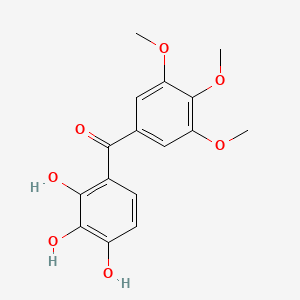 molecular formula C16H16O7 B12597363 Methanone, (2,3,4-trihydroxyphenyl)(3,4,5-trimethoxyphenyl)- CAS No. 647838-94-6