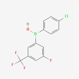 (4-Chlorophenyl)[3-fluoro-5-(trifluoromethyl)phenyl]borinic acid