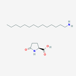 molecular formula C19H38N2O3 B12597376 (2S)-5-oxopyrrolidine-2-carboxylic acid;tetradecan-1-amine CAS No. 645388-71-2