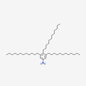 molecular formula C42H79N B12597387 3,4,5-Tridodecylaniline CAS No. 885111-15-9