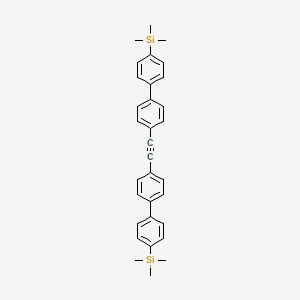 {Ethyne-1,2-diylbis[([1,1'-biphenyl]-4',4-diyl)]}bis(trimethylsilane)