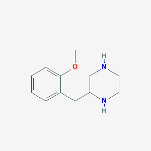 molecular formula C12H18N2O B12597427 2-(2-Methoxy-benzyl)-piperazine 