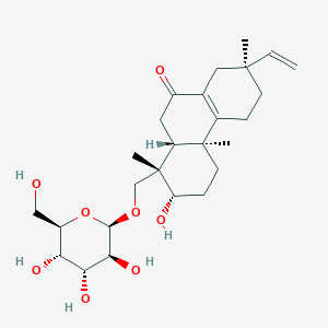 molecular formula C26H40O8 B1259744 Virescenoside P 