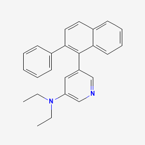 molecular formula C25H24N2 B12597454 3-Pyridinamine, N,N-diethyl-5-(2-phenyl-1-naphthalenyl)- CAS No. 612086-28-9