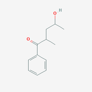 molecular formula C12H16O2 B12597478 4-Hydroxy-2-methyl-1-phenylpentan-1-one CAS No. 648927-82-6