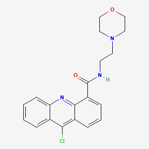 molecular formula C20H20ClN3O2 B12597480 9-Chloro-N-[2-(morpholin-4-YL)ethyl]acridine-4-carboxamide CAS No. 646072-61-9