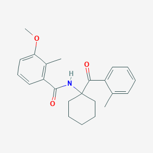 3-Methoxy-2-methyl-N-[1-(2-methylbenzoyl)cyclohexyl]benzamide