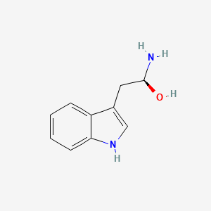 molecular formula C10H12N2O B1259749 (1S)-1-Amino-2-(1H-indol-3-YL)ethanol 