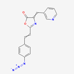 2-[2-(4-Azidophenyl)ethenyl]-4-[(pyridin-3-yl)methylidene]-1,3-oxazol-5(4H)-one