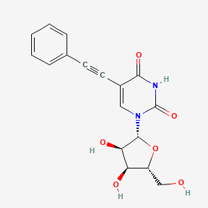 molecular formula C17H16N2O6 B12597504 5-Phenylethynyluridine CAS No. 649558-84-9