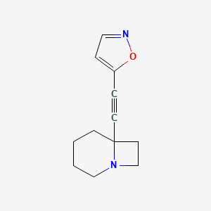 1-Azabicyclo[4.2.0]octane, 6-(5-isoxazolylethynyl)-