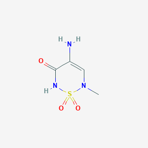 4-Amino-6-methyl-1lambda~6~,2,6-thiadiazine-1,1,3(2H,6H)-trione