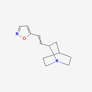 2-[2-(1,2-Oxazol-5-yl)ethenyl]-1-azabicyclo[2.2.2]octane